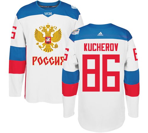 Team Russia #86 Nikita Kucherov White 2016 World Cup Stitched NHL Jersey